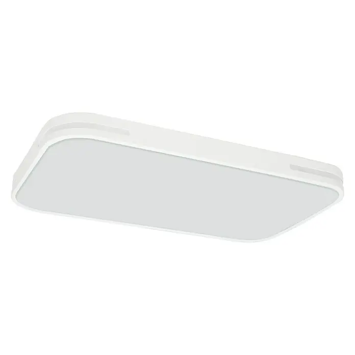 Lavida LED-Deckenleuchte Optimum Square - 30 W, L x B x H: 52 x 30 x 6,2 cm, Weiß - Eine moderne, rechteckige LED-Deckenleuchte in Weiß, ideal für stilvolle Innenräume. Das Licht ist gleichmäßig verteilt und angenehm hell.