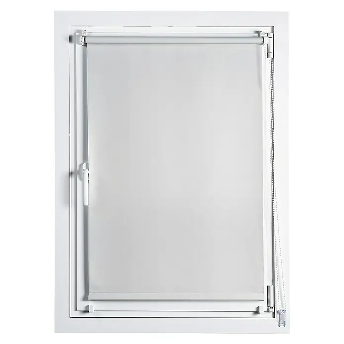 Estor enrollable Clip&Fix Opaco - An x Al: 60 x 180 cm, Marfil - Ventana con estor enrollable que ofrece privacidad y control de luz. Diseño sencillo, ideal para espacios modernos.