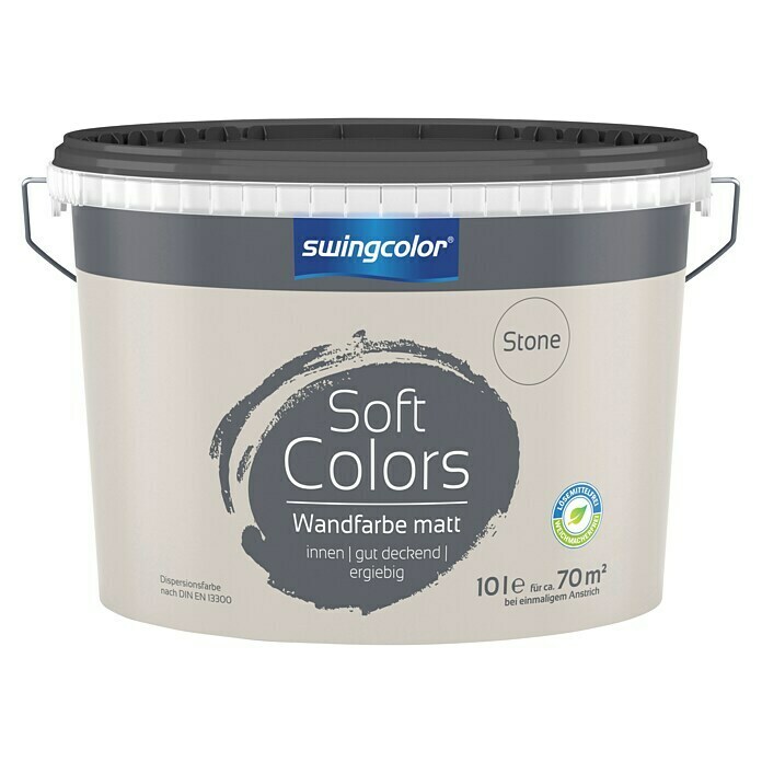 swingcolor Soft Colors Wandfarbe (Stone, 10 l, Matt)