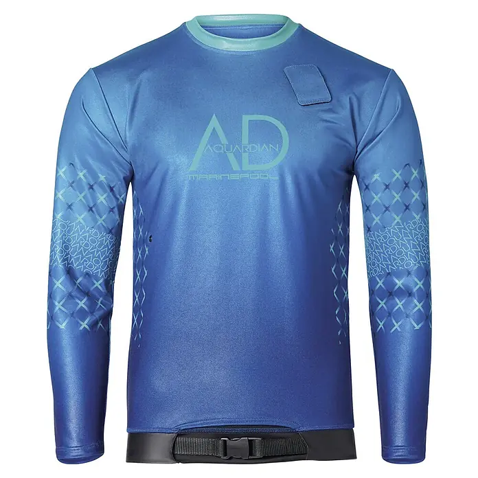 Marinepool UV-Shirt 50N AQUARDIAN PRO - L/XL, Blau - Aquaguardian Marinepool Langarmshirt in Blau, ideal für Wassersport. Das Shirt bietet Schutz und Komfort beim Segeln oder anderen Outdoor-Aktivitäten.
