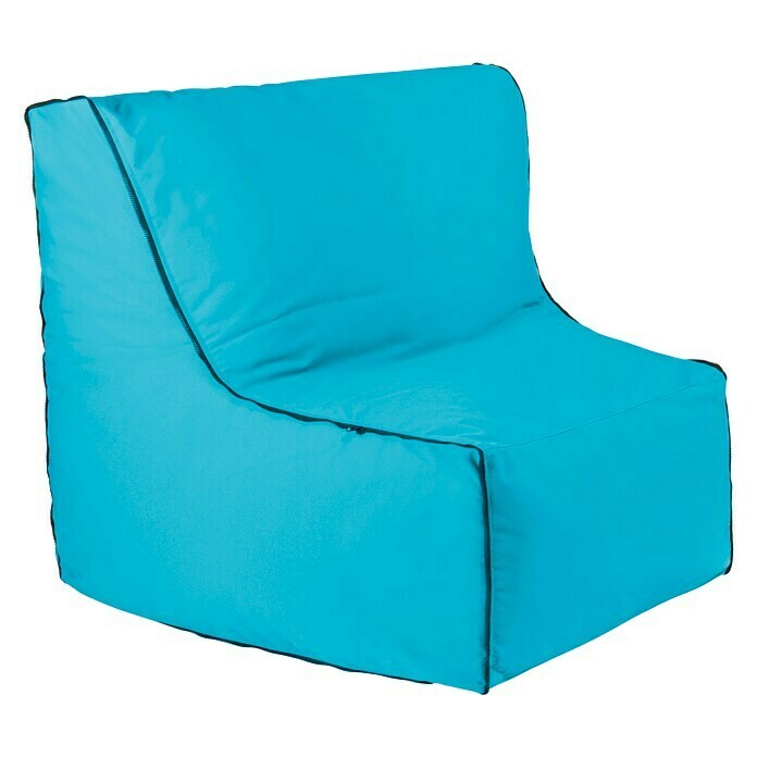 Outbag Outdoor-Sitzsack Piece ZipperAqua, L x B: 115 x 62 cm, 100 % Polyester Diagonal View