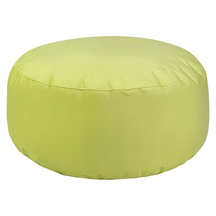 Outbag Outdoor-Sitzhocker rund Cake PlusLime, Ø x H: 115 x 40 cm, 100 % Polyester Front View