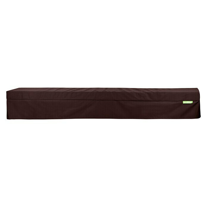 Outbag Bankauflage Bench PlusBrown, 220 x 25 x 8 cm, 100 % Polyester Front View