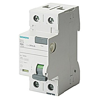 Siemens FI-Schalter 5SV3314-6LA (40 A, 30 mA, Polanzahl: 2)