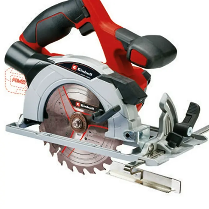 Einhell PXC 18V Sierra circular de batería TE-CS 18/165 Li – Solo - 18 V, Sin batería, Número de revoluciones de marcha en vacío: 4.200 r.p.m. - Sierra circular a batería Einhell: Potente y precisa para trabajos de madera versátiles. Ideal para aficionados y profesionales.