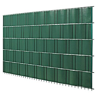 Sichtschutzstreifen (205 x 19 cm, PVC, Grün)