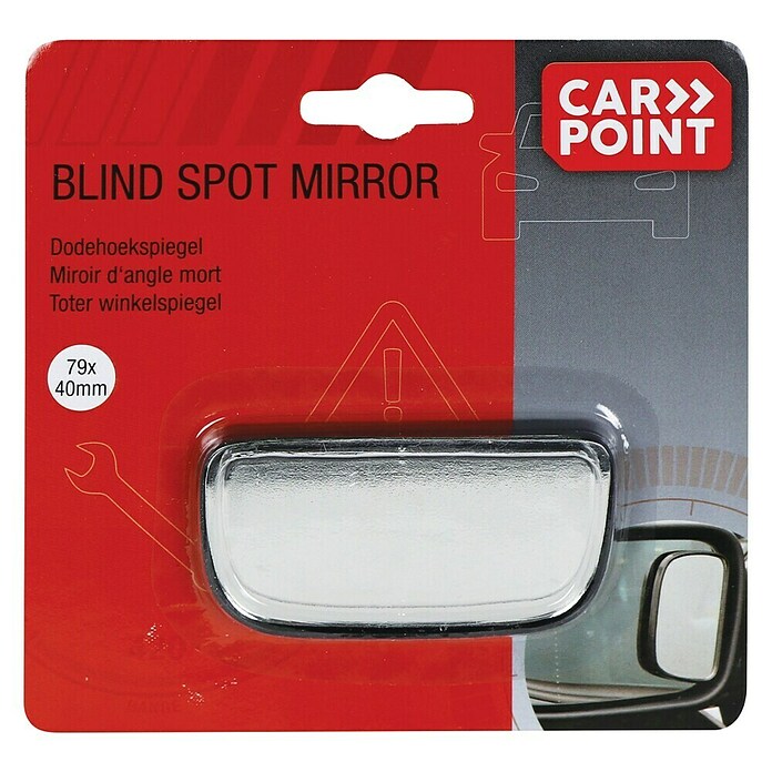 Carpoint Dodehoekspiegel Rechthoek 79 x 40 mm (Kleur: Zwart) | BAUHAUS