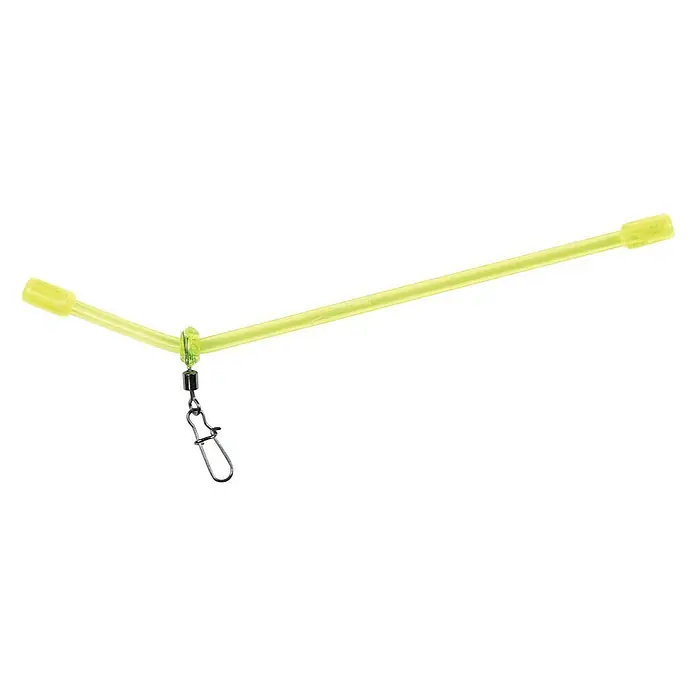 Westline Vorfach Classic Feederboom - Länge: 5,5 cm, 2 Stk. - Gelbes Anti-Tangle Boom-Rig mit Karabinerwirbel, perfekt für das Angeln. Schützt die Hauptschnur vor Verwicklungen mit dem Vorfach.