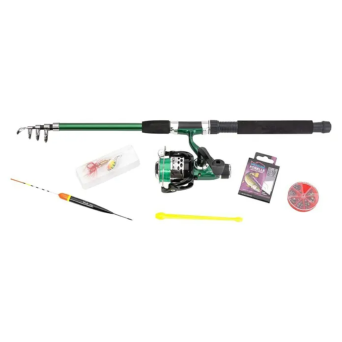 Westline Angel-Set Travel - Länge: 2,1 m - Angelset mit Angelrute, Rolle, Köderbox, Pose und weiterem Zubehör für den erfolgreichen Fischfang. Perfekt für Anfänger und Profis.