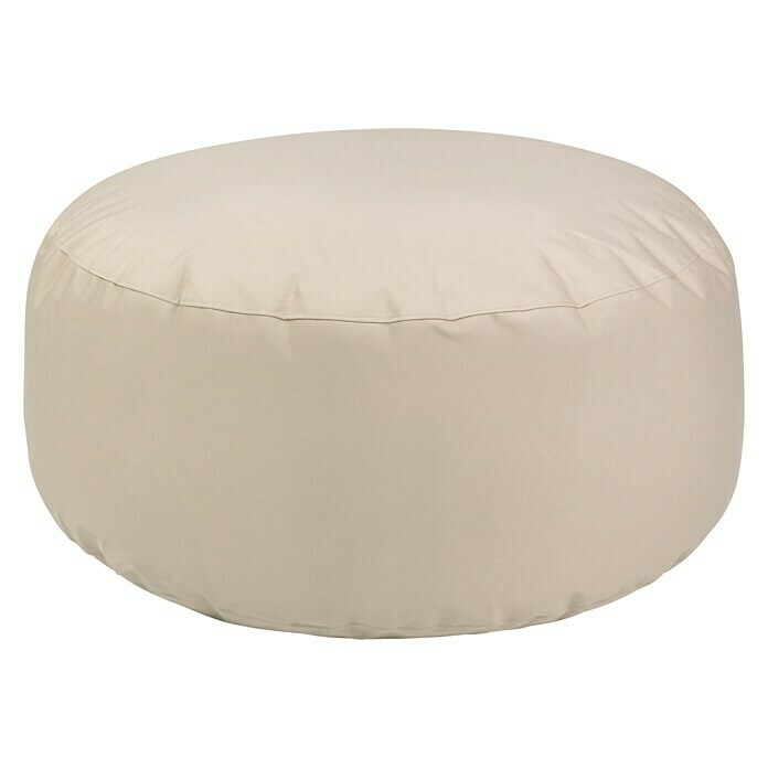 Outbag Outdoor-Sitzhocker rund Cake PlusBeige, Ø x H: 115 x 40 cm, 100 % Polyester Front View