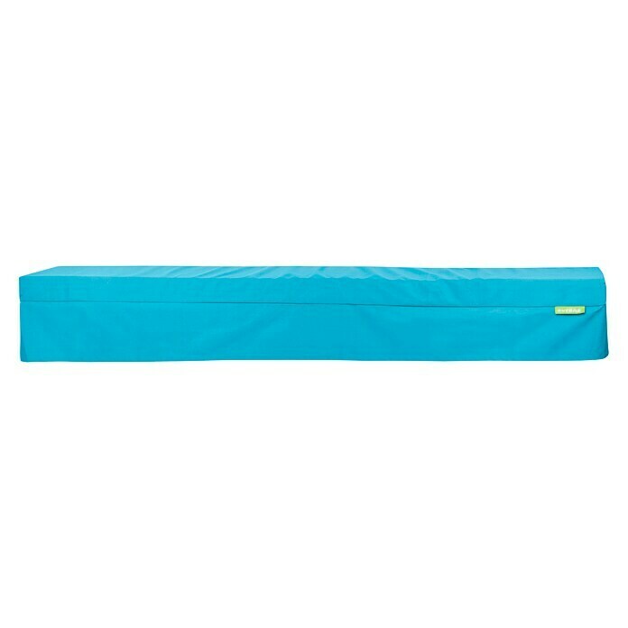 Outbag Bankauflage Bench PlusAqua, 220 x 25 x 8 cm, 100 % Polyester Front View