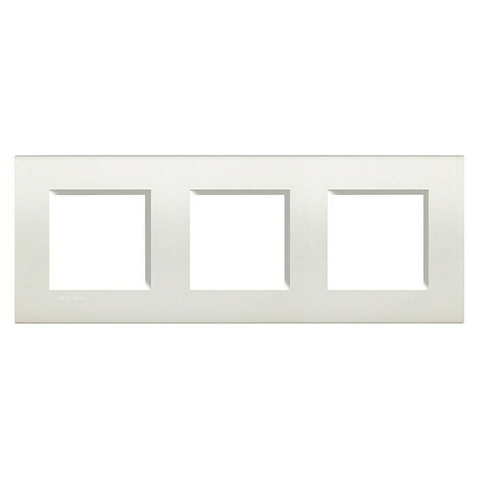 Bticino Living Light Marco 2 módulos (Blanco, Modelo de mecanismos: x 3, Plástico, Ubicar) | BAUHAUS