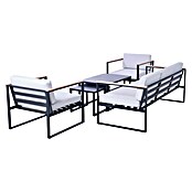 SENSUM Loungemöbel-Set Hasseludden (5 -tlg., Aluminium, Schwarz) | BAUHAUS