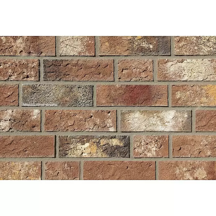 Celina Klinker Verblendstein Montana Ravenna - 6,5 x 21,5 cm, Braun, Steinoptik - Detailaufnahme