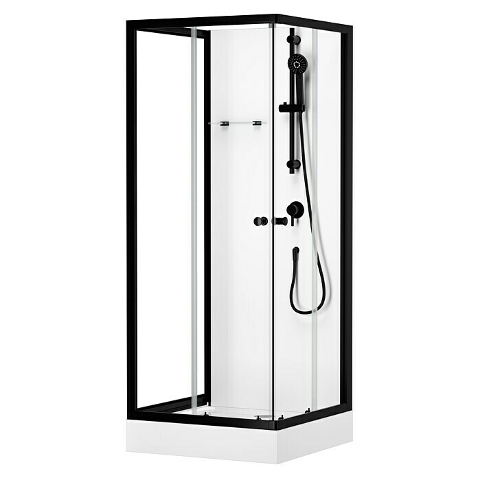 Cabina de ducha completa MELIA 80 GRIS 80x180x208,5 cm