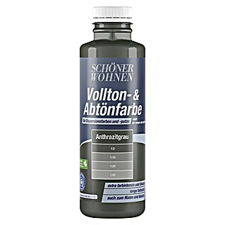 SCHÖNER WOHNEN-Farbe Vollton- & Abtönfarbe (Anthrazitgrau, 500 ml, Matt)