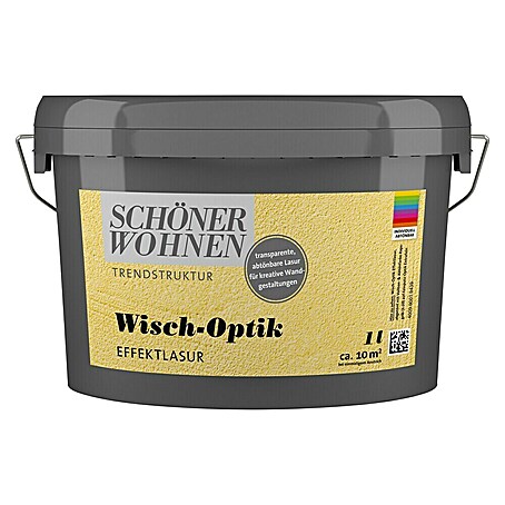 SCHÖNER WOHNEN-Farbe Trendstruktur Farbeffektputz Wisch-Optik Effektlasur (1 l)