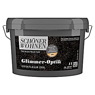 SCHÖNER WOHNEN-Farbe Trendstruktur Farbeffektputz Glimmer-Optik Effektlasur (Opal, Schimmernd, 1 l)