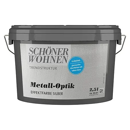 SCHÖNER WOHNEN-Farbe Trendstruktur Farbeffektputz Metall-Optik Effektfarbe