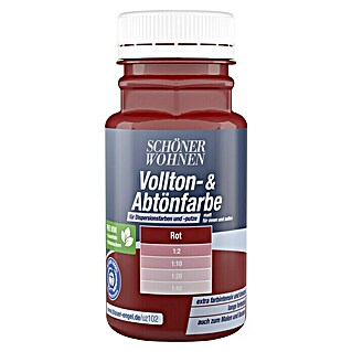 SCHÖNER WOHNEN-Farbe Vollton- & Abtönfarbe (Rot, 125 ml, Matt)