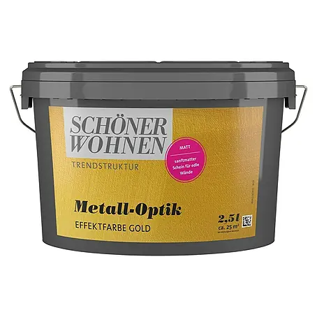 SCHÖNER WOHNEN-Farbe Trendstruktur Farbeffektputz Metall-Optik Effektfarbe