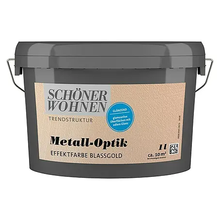 SCHÖNER WOHNEN-Farbe Trendstruktur Farbeffektputz Metall-Optik Effektfarbe