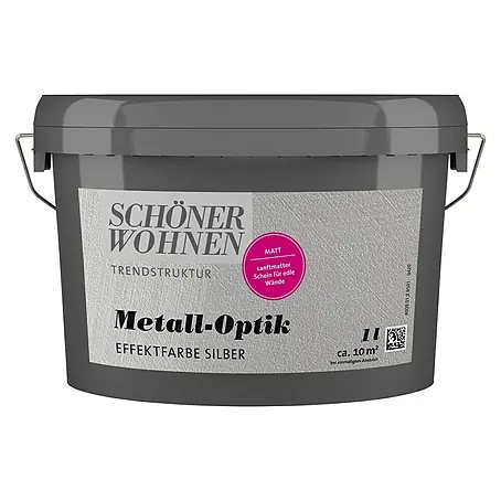 SCHÖNER WOHNEN-Farbe Trendstruktur Farbeffektputz Metall-Optik Effektfarbe
