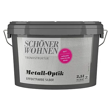 SCHÖNER WOHNEN-Farbe Trendstruktur Farbeffektputz Metall-Optik Effektfarbe