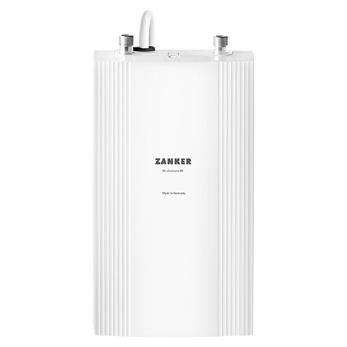 Zanker Durchlauferhitzer DE 13 KE - 13,5 kW, Elektronisch, Geschlossen, 6,4 l/min - Das Zanker DE electronic KE Gerät ist ein hochwertiges, in Deutschland hergestelltes Produkt mit stilvollem Design und solider Leistung.