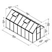 Palram – Canopia Invernadero Mythos (Medidas ext. (An x Pr): 185 x 426 cm, 4 mm, Plateado) | BAUHAUS