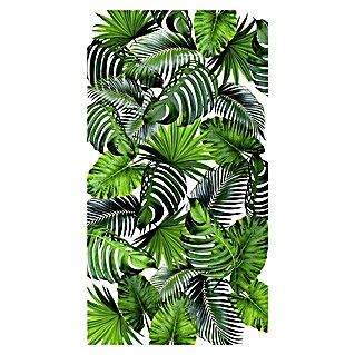 Vénilia Vinylteppich Venisol (Palmblätter, Blau/Grün, 120 x 65 cm)