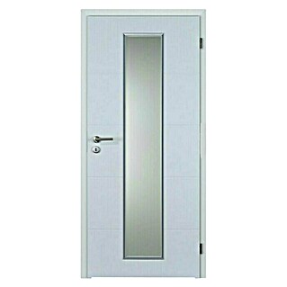 Doornite Sobna vrata sa staklom Quadro (848 x 2.000 mm, Smjer otvaranja: Desno, Bijele boje, Saće, Lakirano)