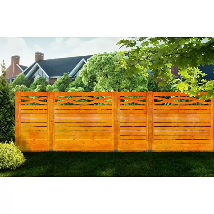 Andrewex Sichtschutzelement Geneva - 180 x 180 cm, Pinie - Stimmungsaufnahme