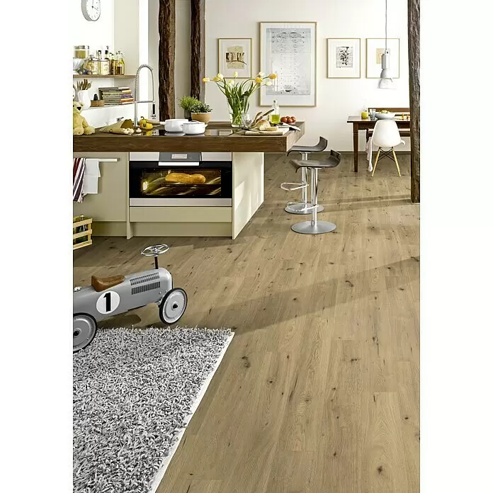 Laminat - Mühltal Eiche, Landhausdiele, 1.292 x 193 x 7 mm - Stimmungsaufnahme