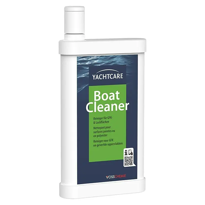 Yachtcare Boat Cleaner - 500 ml - Bild einer Flasche Yachtcare Boat Cleaner, einem Reiniger für GFK- und Lackflächen, der Boote effektiv reinigt und pflegt.\n