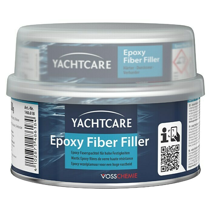 Yachtcare Epoxy Fiber Filler500 g, Hellblau Front View