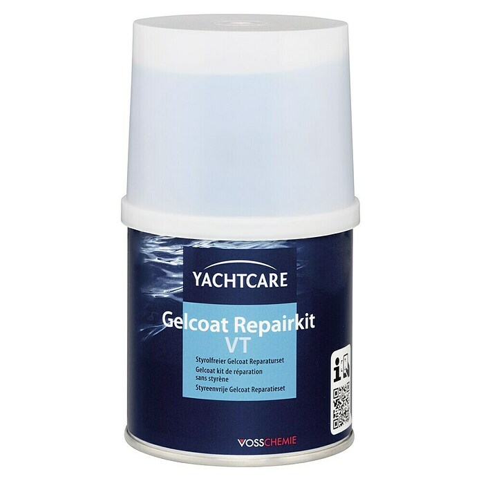 Yachtcare YC Kit Riparazione Gelcoat Bianco | Spatola E Indurente Inclusi - Ripara Velocemente Graffi E Crepe Su Barche In Vetroresina