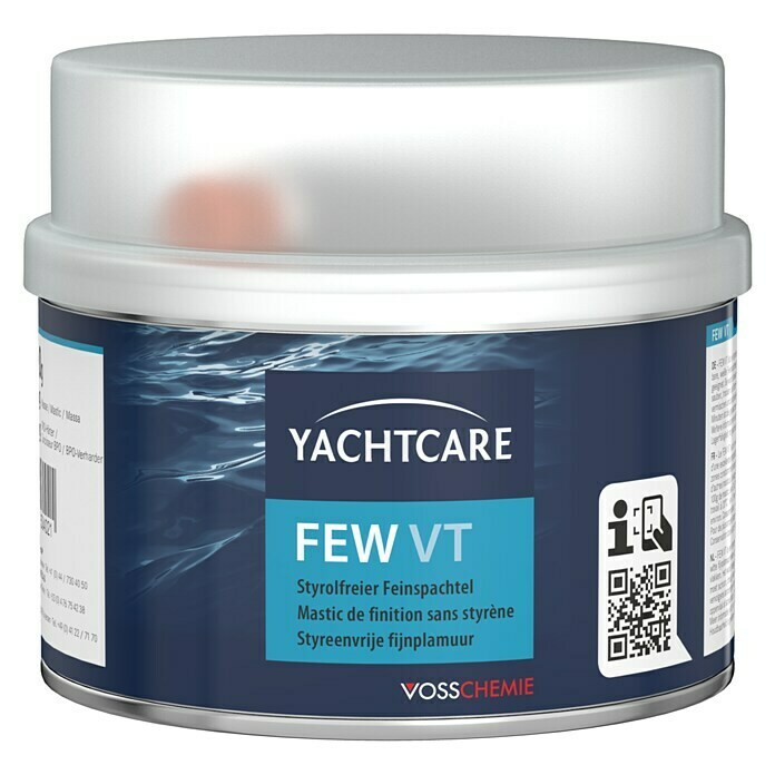 Yachtcare Feinspachtel FEW VT250 g, Weiß Front View