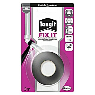 Tangit Abdichtungsband Fix-It Tape (L x B: 3 m x 2,5 cm, Schwarz)