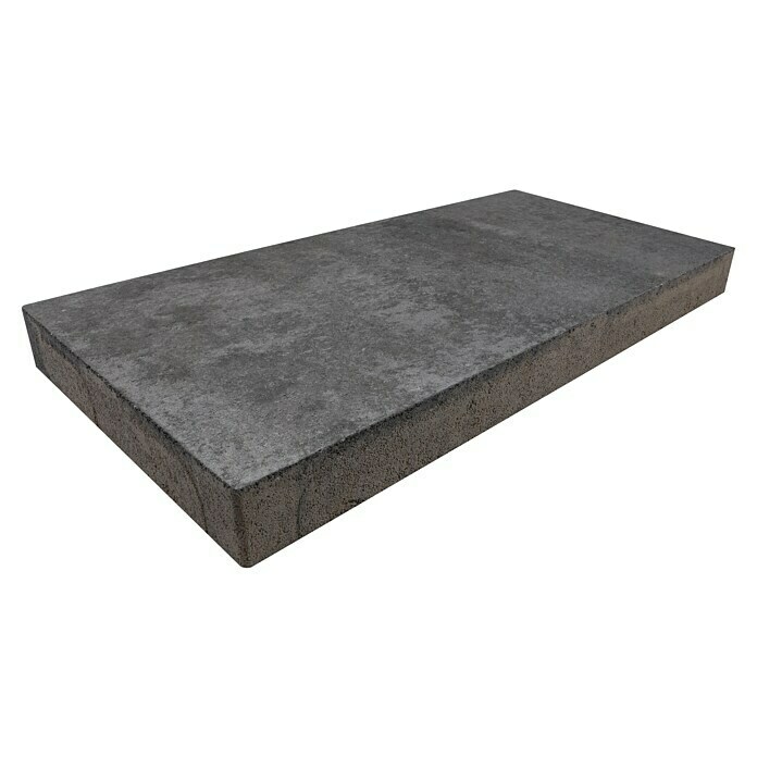 EHL Terrassenplatte BAUHAUS Nero25 x 50 x 4 cm, Anthrazit, Beton Diagonal View