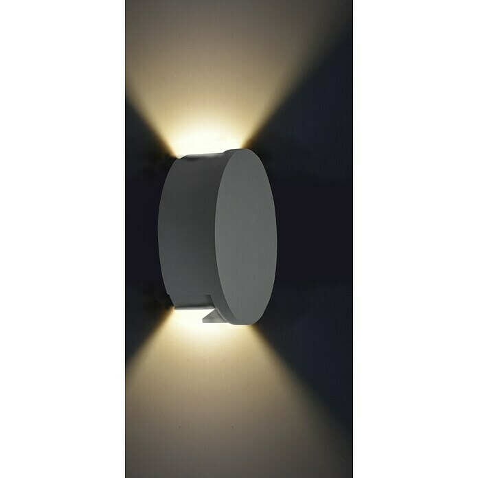 Starlux LED-Außenwandleuchte Genua (9 W, Anthrazit, IP54) | BAUHAUS