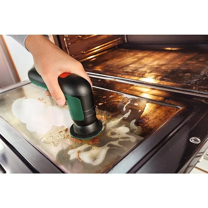 Bosch Akku-Reinigungsbürste UniversalBrush - 7 -tlg., 3,6 V, 1,5 Ah - Der Akku-Reinigungspinsel beseitigt hartnäckige Verschmutzungen und Verkrustungen mühelos von Oberflächen. Erleichtert die Hausarbeit enorm.