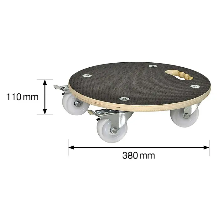 Wagner System Pflanzenroller XXL Grip - 38 cm, Max. Belastung: 250 kg - Drehschemel mit Rollen für flexibles Arbeiten. Die Rollen sorgen für eine einfache Bewegung und Stabilität, ideal für Werkstatt und Montage.