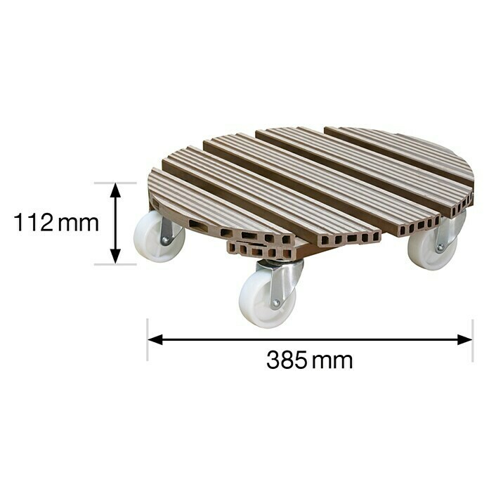 Gardol PflanzenrollerWPC, Taupe, Max. Belastung: 150 kg Sketch