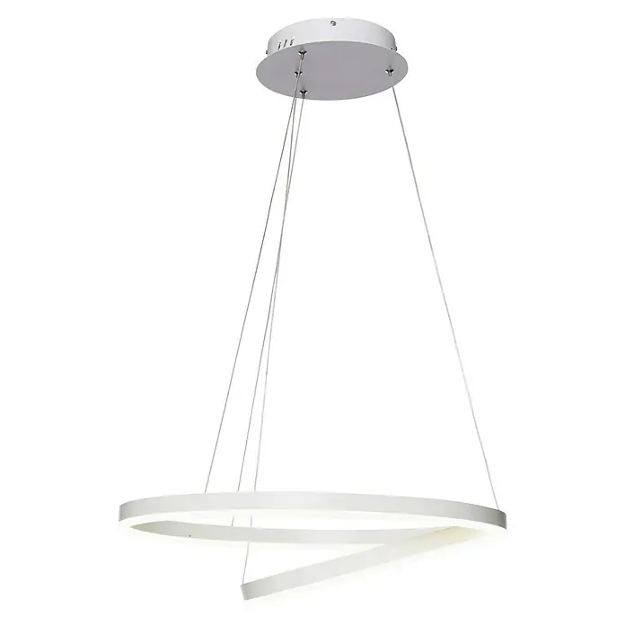 Direct Signs LED-Pendelleuchte Noble - Höhe: 150 cm, Weiß, Durchmesser: 600 mm - Elegante weiße LED-Hängeleuchte mit modernem, kreisförmigem Design, ideal für stilvolle Innenräume und zeitgemäße Beleuchtungslösungen.