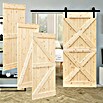 Radex Holzschiebetür Barn Door Loft Rustic (95 x 210 cm, Kiefer, Natur, Motiv: XX) | BAUHAUS