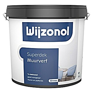 Wijzonol Muurverf Superdek (Zuiver wit, 10 l, Mat)