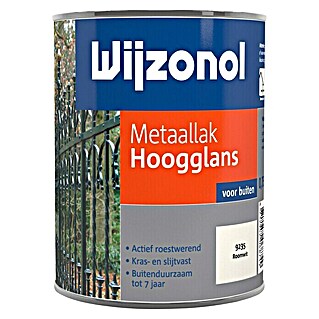 Wijzonol Metaallak Hoogglans RAL 9235 Roomwit (Roomwit, 750 ml, Hoogglans)