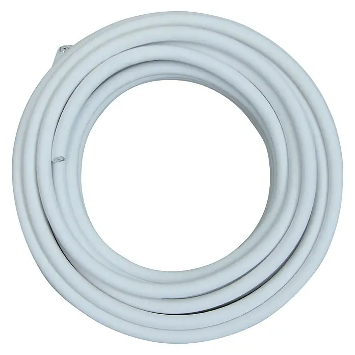 Electraline Cable para red CAT 5 - Largo: 50 m, Gris - Cable blanco enrollado para uso versátil. Perfecto para instalaciones eléctricas y proyectos de bricolaje.