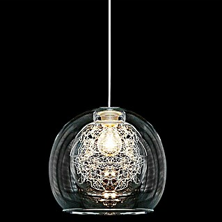 Lámpara colgante redonda Selena Globo (20 W, Ø x Al: 300 mm x 30 cm, Cromo, E27)